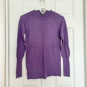 Mossimo Purple Long Sleeve Crewneck Soft Knit Top – Size XS